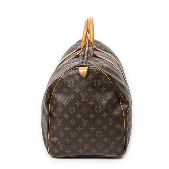 Louis Vuitton Keepall 55 in Brown Monogram Canvas - Picture 4 of 7
